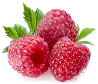 three raspberries